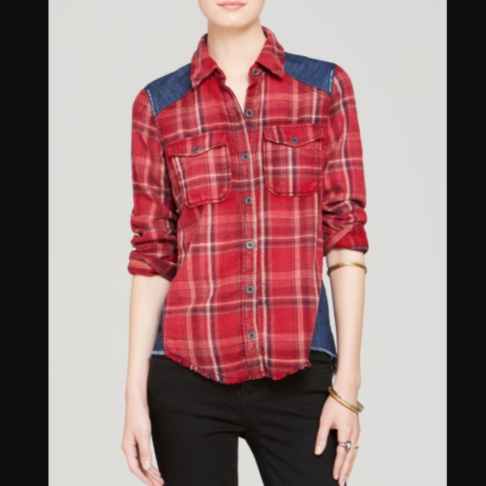Free People Flannel Plaid Road Trip